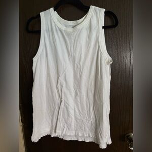 Current/Elliott Classic White Tank Top,size 3